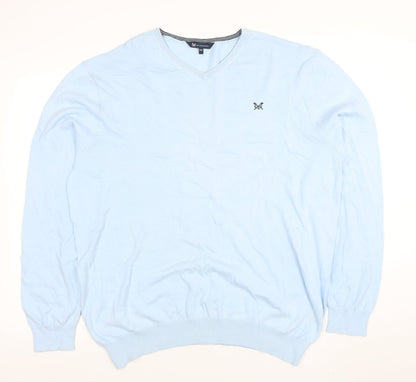 Mens UK Size 2XL Crew Clothing Company Blue Pullover Jumper