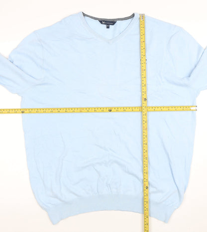 Mens UK Size 2XL Crew Clothing Company Blue Pullover Jumper