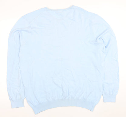 Mens UK Size 2XL Crew Clothing Company Blue Pullover Jumper