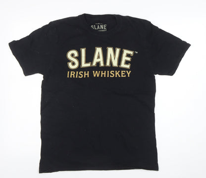 Mens UK Size M Slane Irish Whiskey Black  T-Shirt