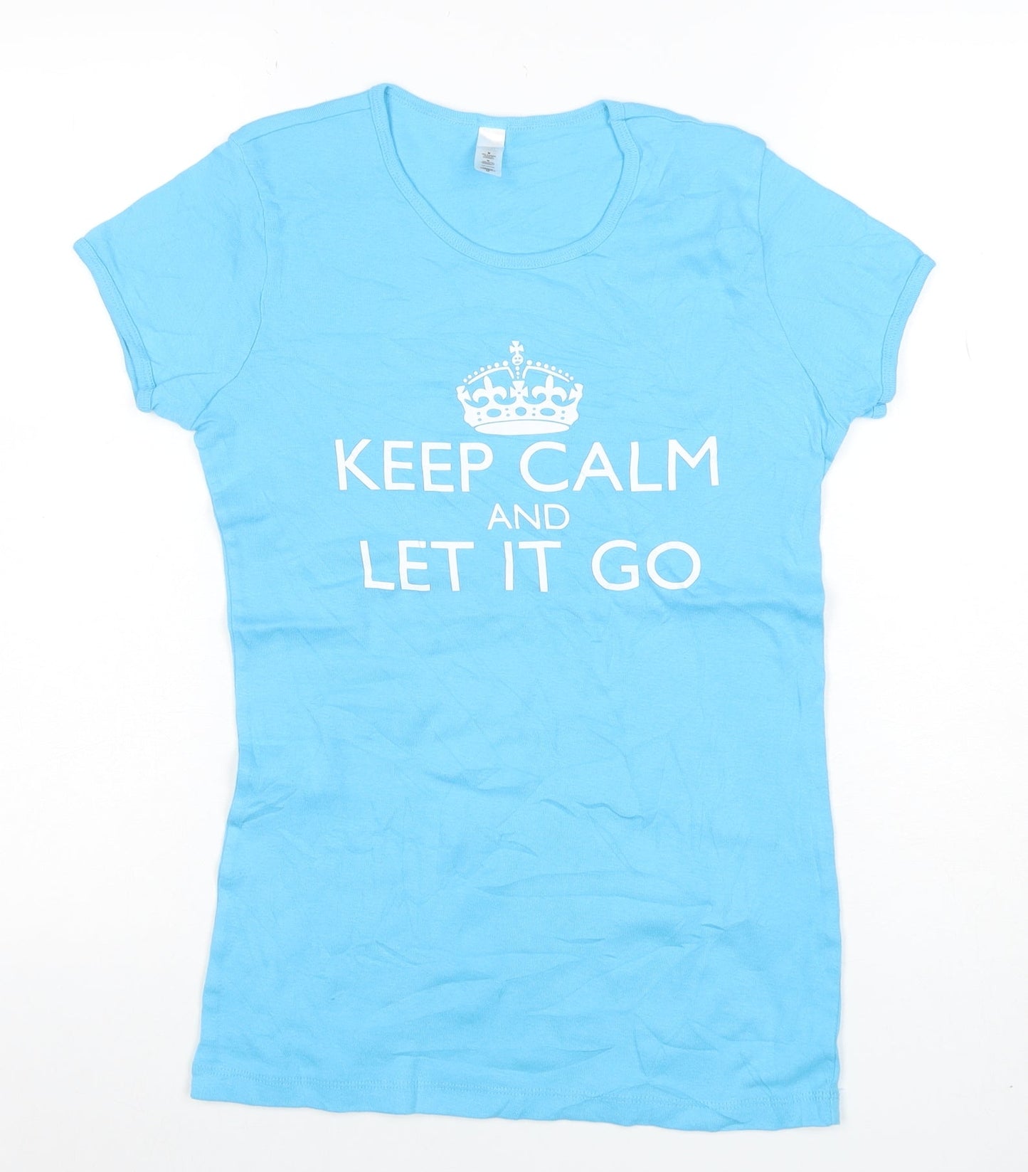 Womens UK Size M Bella Blue Basic T-Shirt