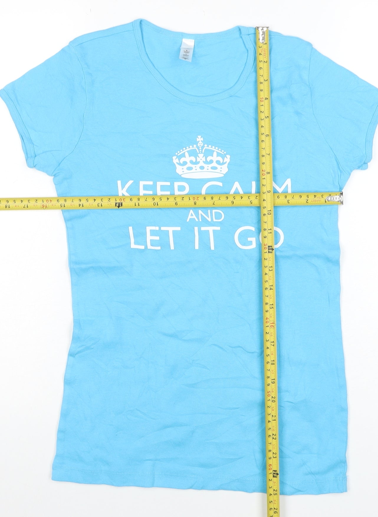 Womens UK Size M Bella Blue Basic T-Shirt
