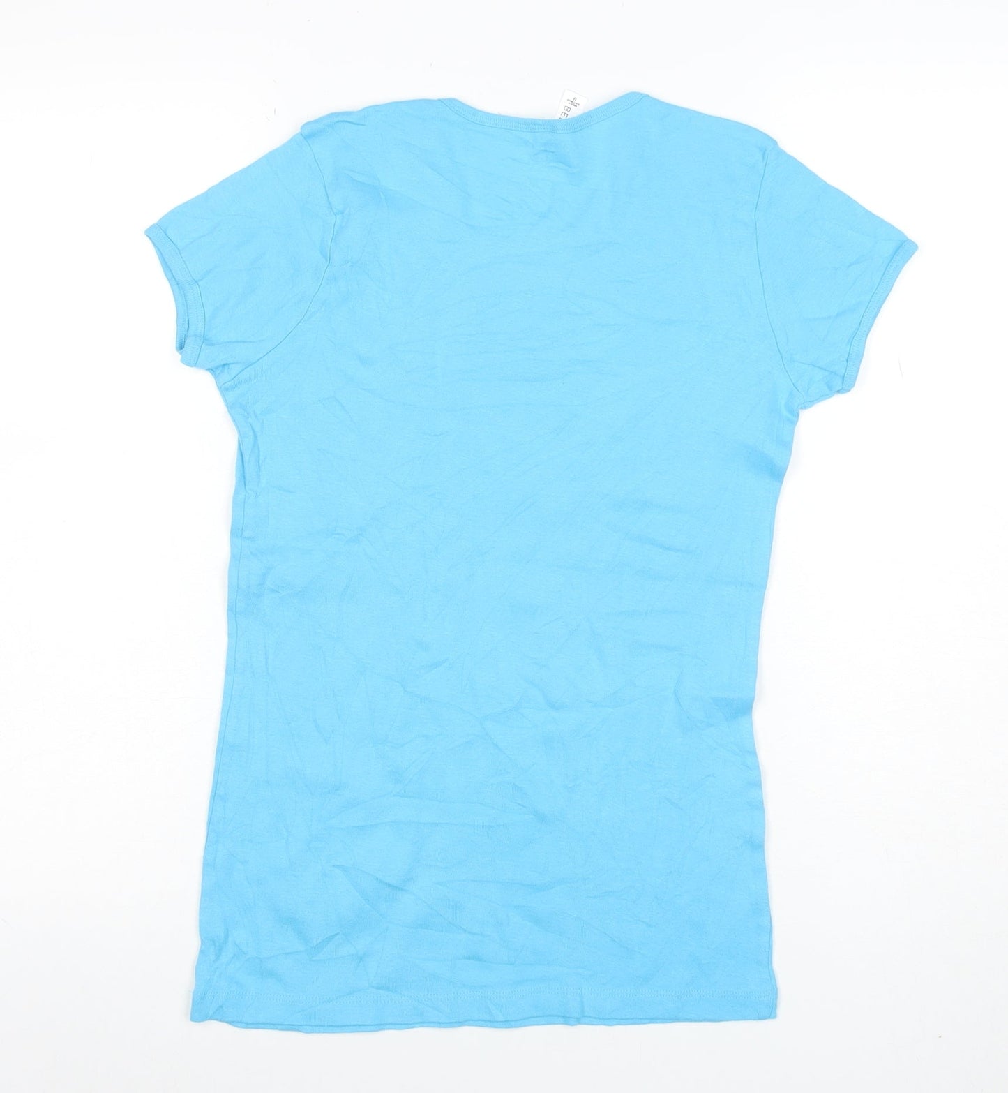 Womens UK Size M Bella Blue Basic T-Shirt