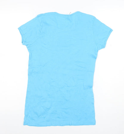 Womens UK Size M Bella Blue Basic T-Shirt