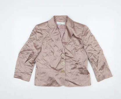 Womens UK Size 12 Minosa Petites Beige Blazer