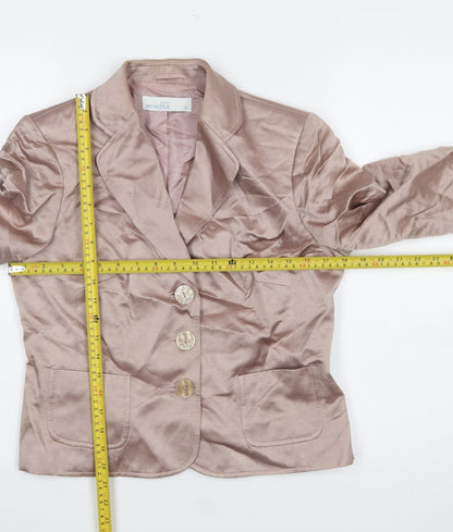 Womens UK Size 12 Minosa Petites Beige Blazer