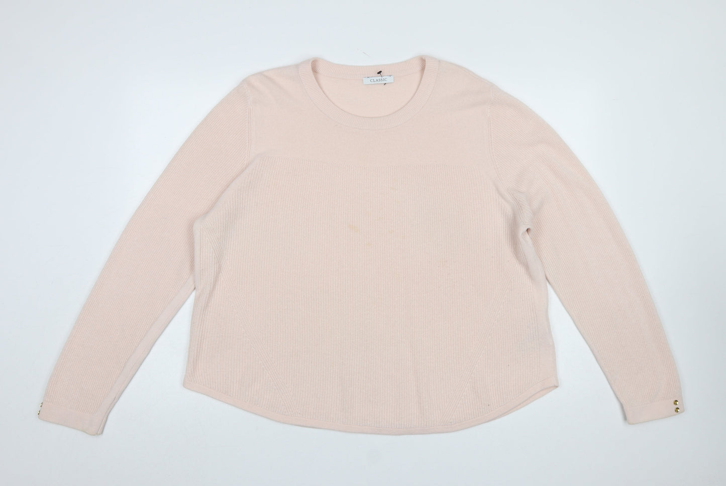 Womens UK Size 20 Marks and Spencer Pink Pullover Jumper