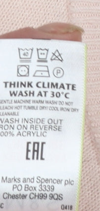 Womens UK Size 20 Marks and Spencer Pink Pullover Jumper