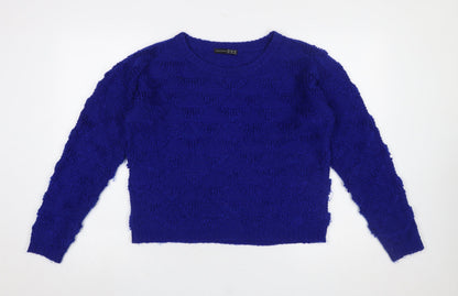 Womens UK Size 12 Atmosphere Blue Pullover Jumper