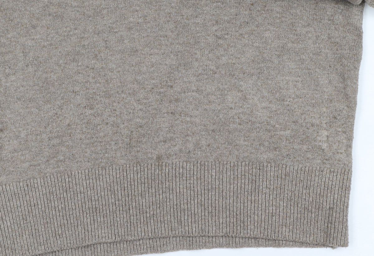Marks and Spencer Womens Beige V-Neck Knit Pullover Jumper L