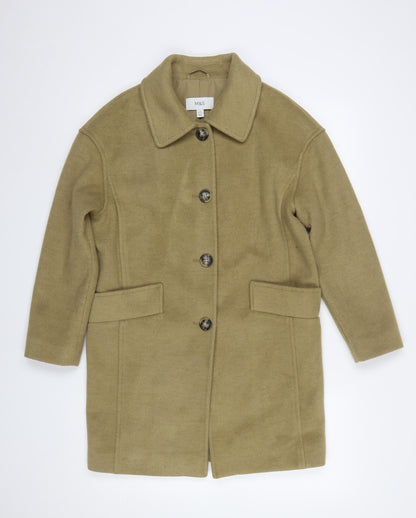 Womens UK Size 6 Marks and Spencer Beige Overcoat