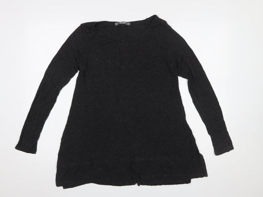 Womens UK Size M COIN 1804 Black Tunic Blouse