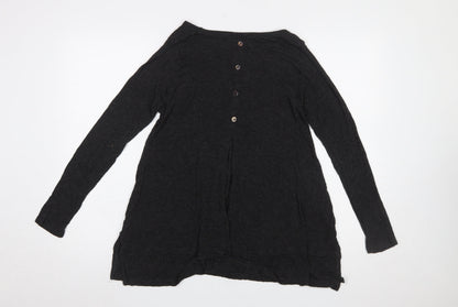 Womens UK Size M COIN 1804 Black Tunic Blouse