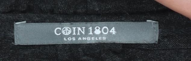 Womens UK Size M COIN 1804 Black Tunic Blouse