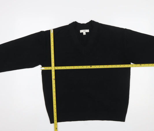 Womens UK Size M Marks and Spencer Black Pullover Jumper
