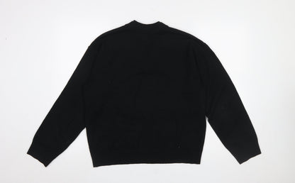 Womens UK Size M Marks and Spencer Black Pullover Jumper