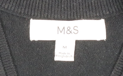 Womens UK Size M Marks and Spencer Black Pullover Jumper