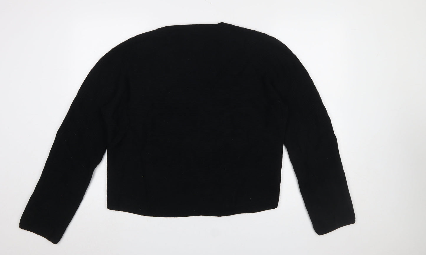 Womens UK Size M Uniqlo Black Pullover Jumper
