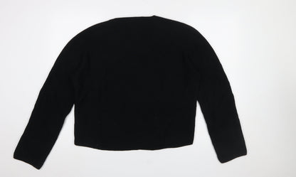 Womens UK Size M Uniqlo Black Pullover Jumper