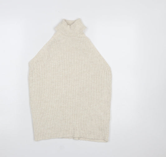 Womens UK Size 12 Dorothy Perkins Beige Pullover Jumper