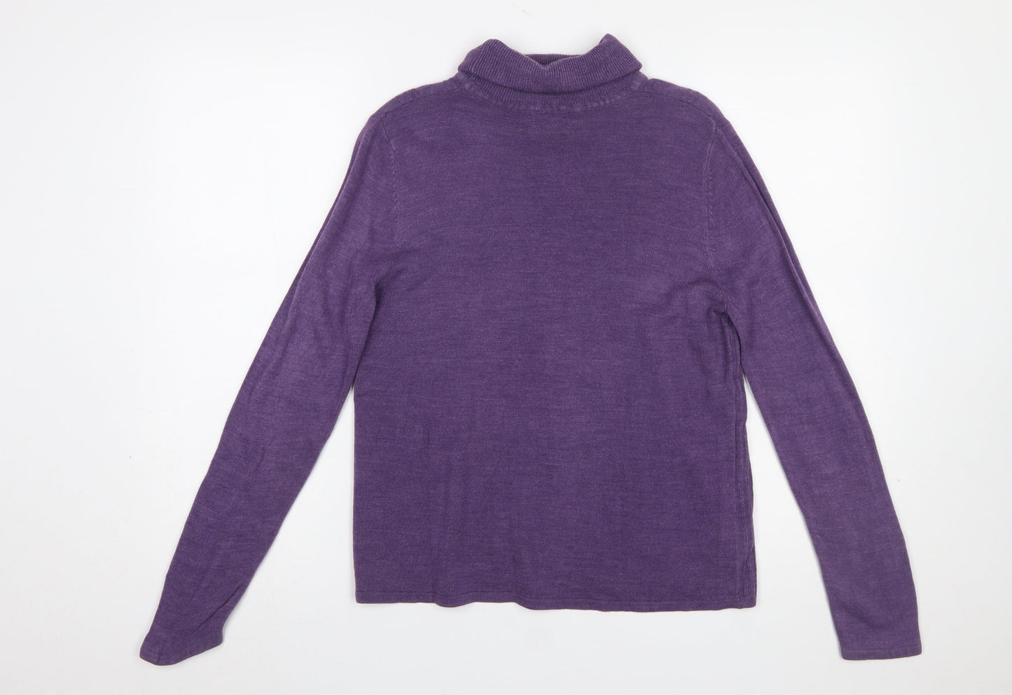 Womens UK Size M Requirements Purple Pullover Jumper