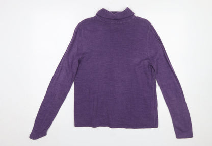 Womens UK Size M Requirements Purple Pullover Jumper
