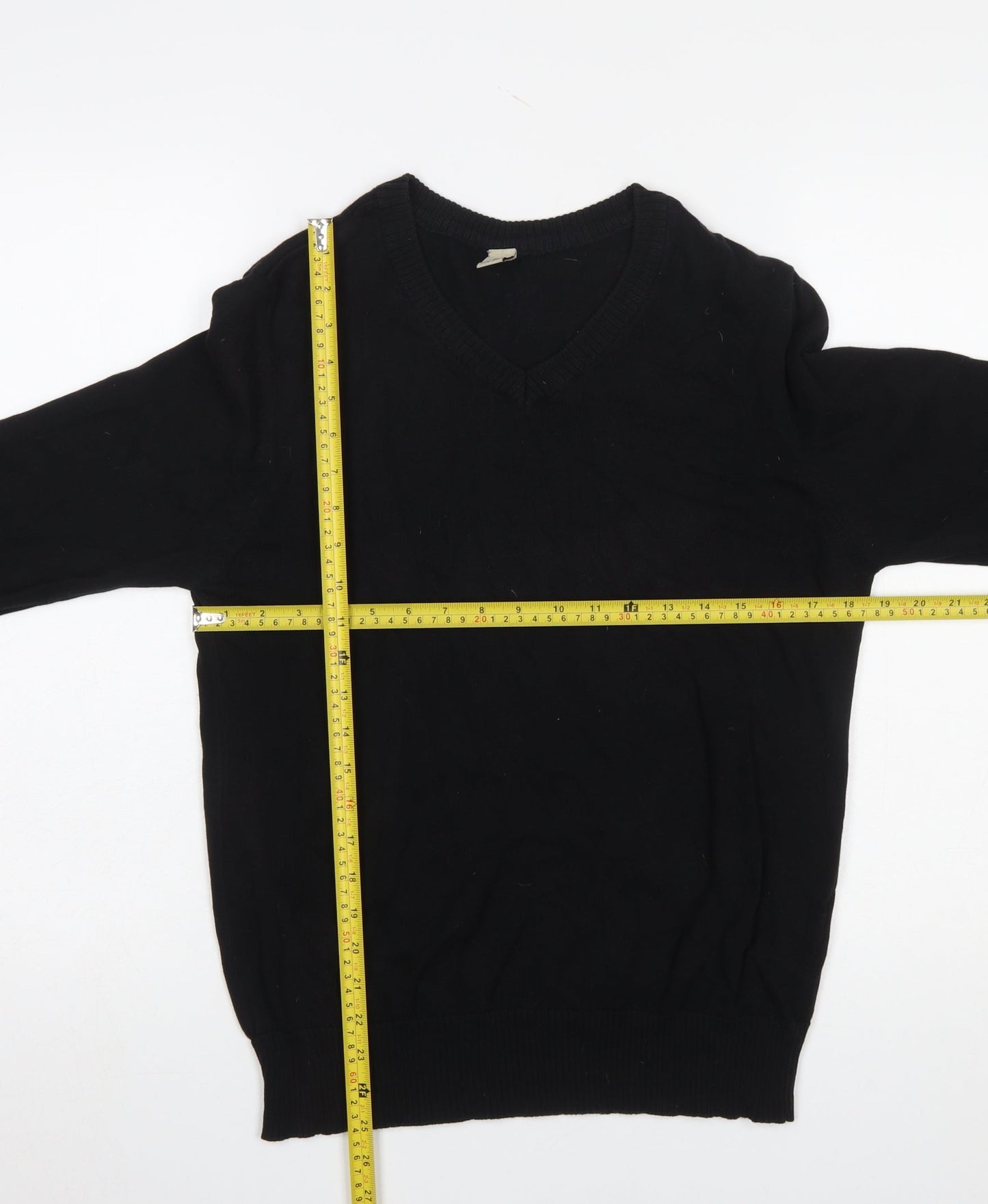 Mens UK Size S Hering Black Pullover Jumper