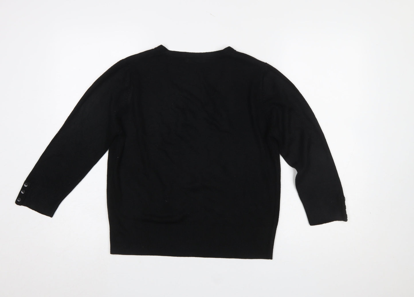 Womens UK Size 12 George Black Pullover Jumper