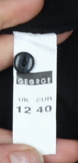 Womens UK Size 12 George Black Pullover Jumper