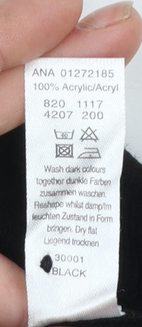 Womens UK Size 12 George Black Pullover Jumper