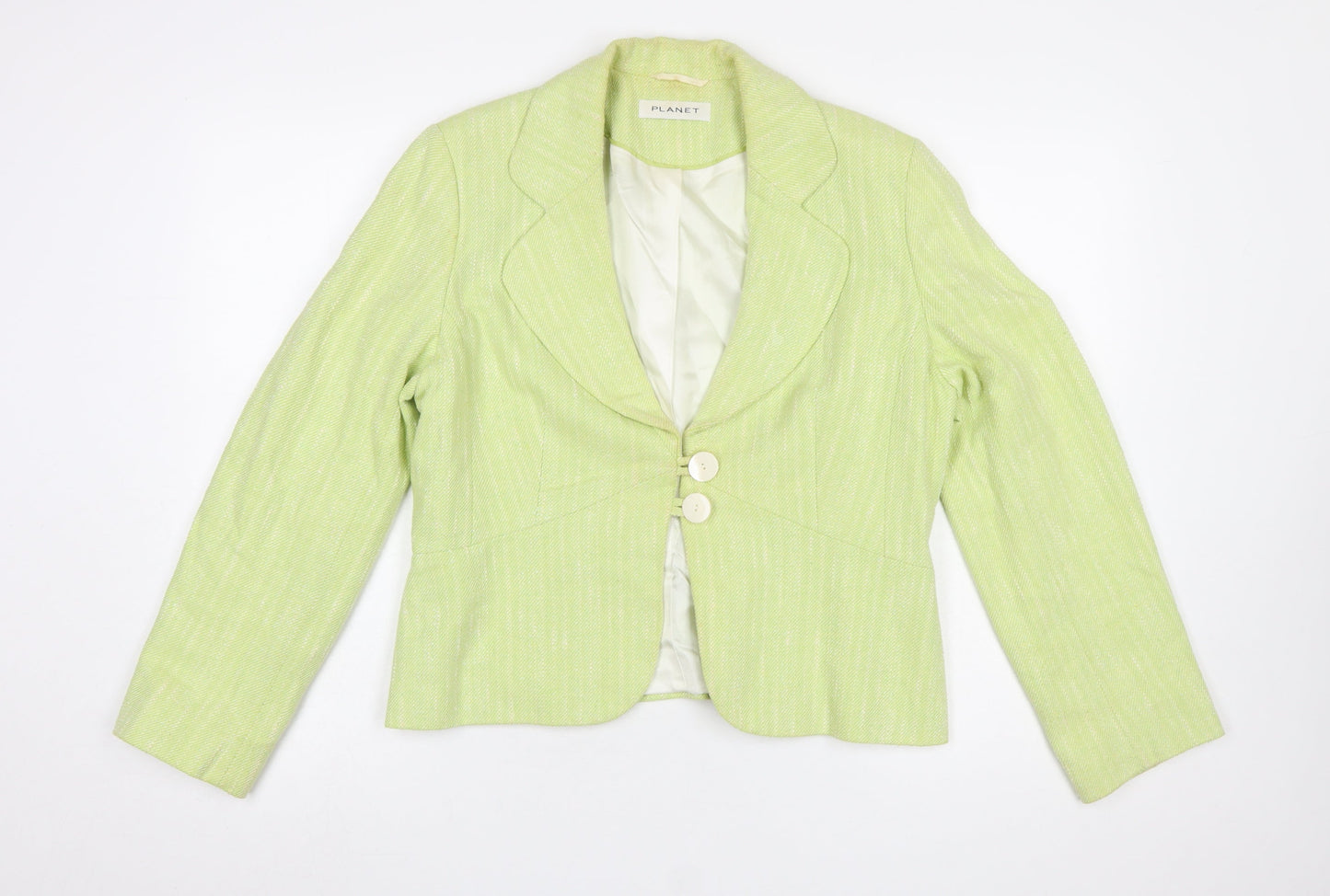 Womens UK Size 14 Planet Regular Green Blazer