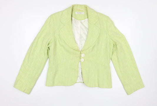 Womens UK Size 14 Planet Regular Green Blazer