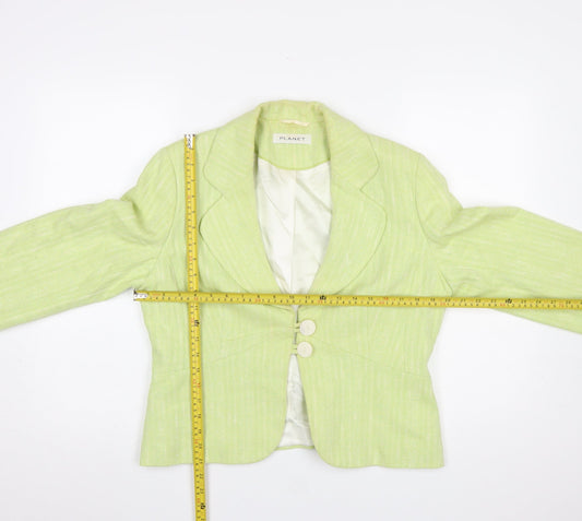 Womens UK Size 14 Planet Regular Green Blazer
