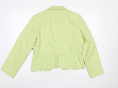 Womens UK Size 14 Planet Regular Green Blazer