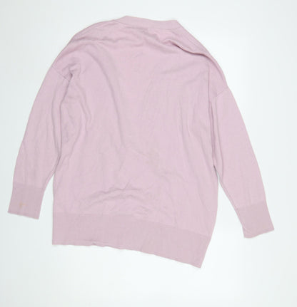 Womens UK Size M Woolovers Pink Cardigan Jumper