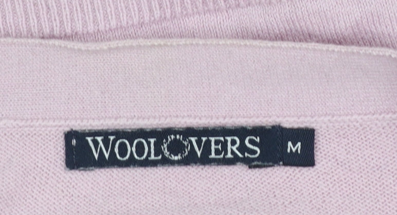 Womens UK Size M Woolovers Pink Cardigan Jumper