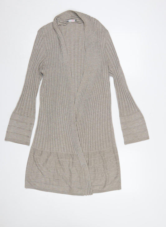 Womens UK Size 14 Marks and Spencer Beige Cardigan Jumper