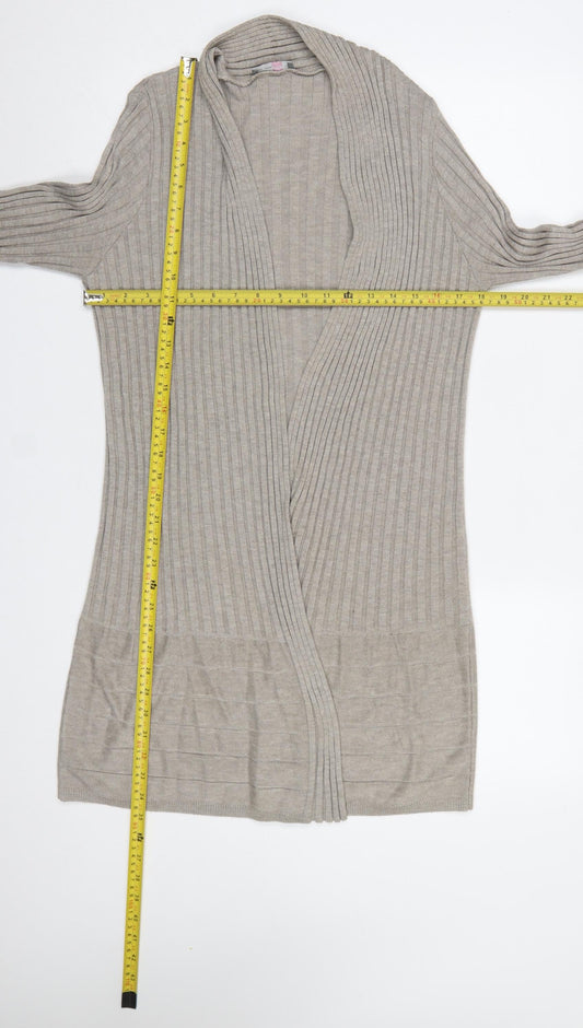 Womens UK Size 14 Marks and Spencer Beige Cardigan Jumper