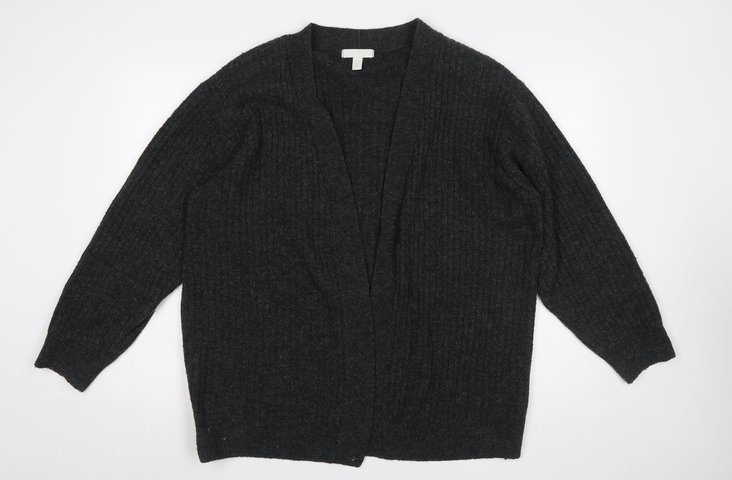 Womens UK Size L H&M Black Cardigan Jumper