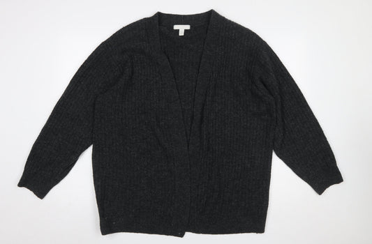 Womens UK Size L H&M Black Cardigan Jumper