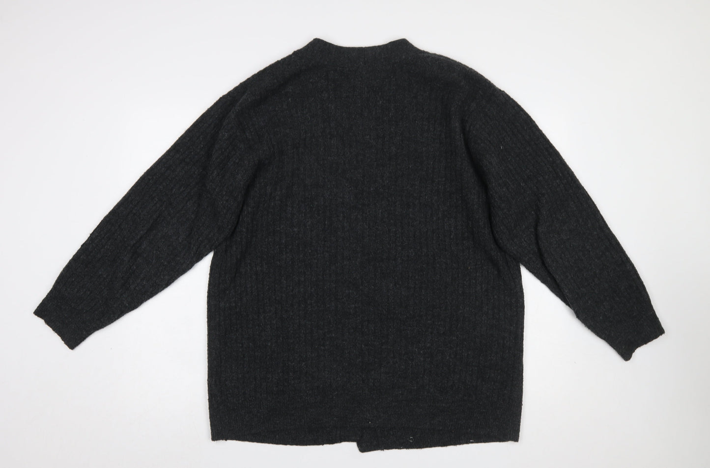 Womens UK Size L H&M Black Cardigan Jumper