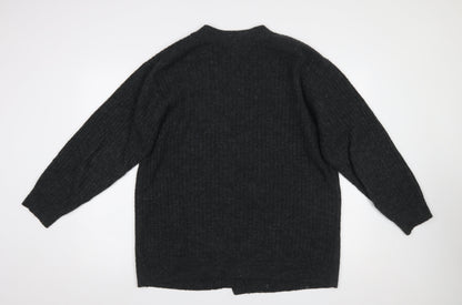 Womens UK Size L H&M Black Cardigan Jumper