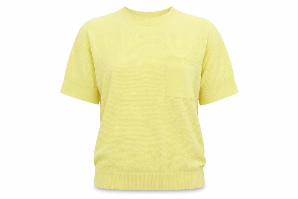 Womens UK Size L Paraphrase Yellow Pullover Jumper