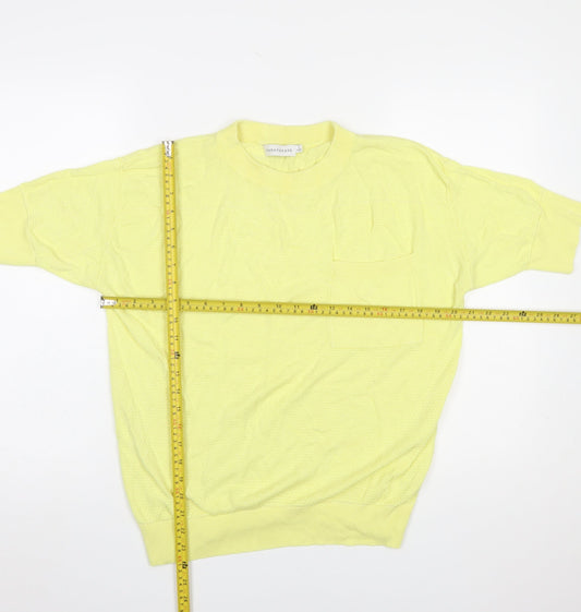 Womens UK Size L Paraphrase Yellow Pullover Jumper
