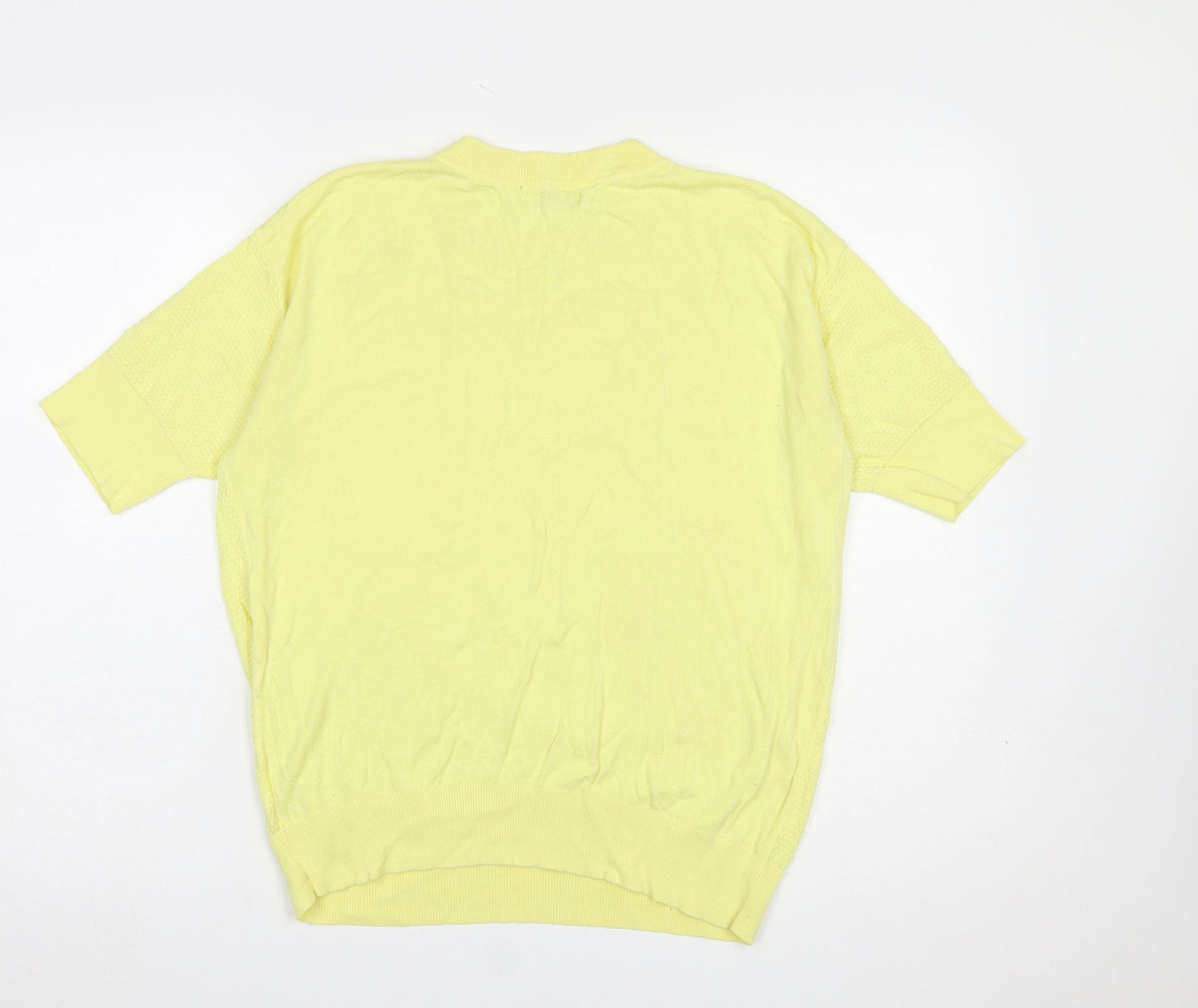 Womens UK Size L Paraphrase Yellow Pullover Jumper