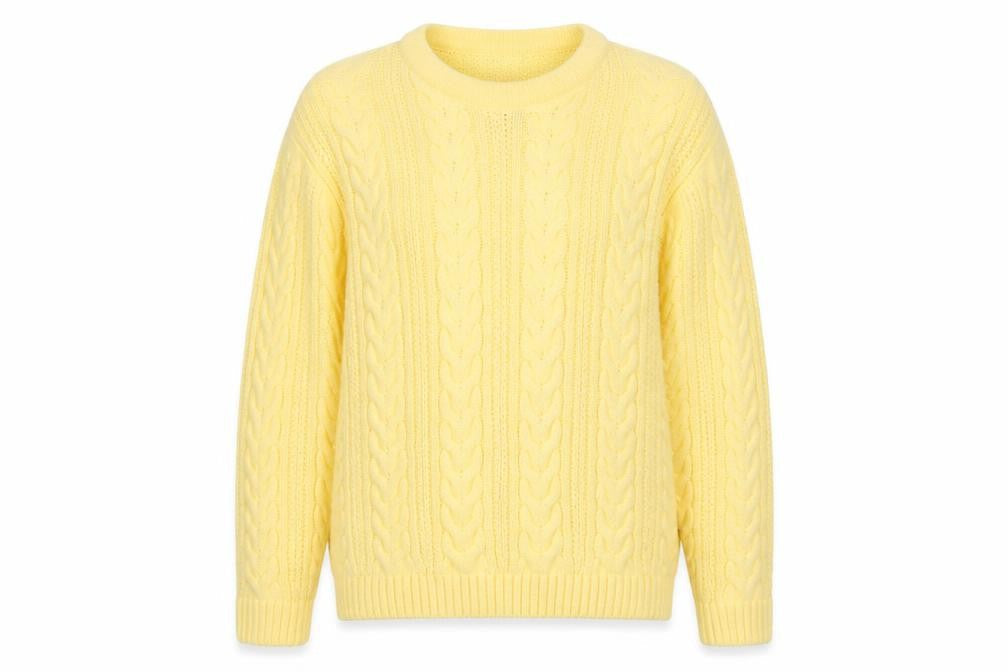 Womens UK Size L Envy Yellow Pullover Jumper