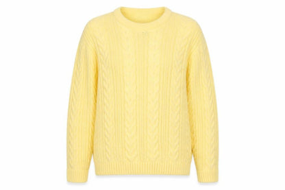 Womens UK Size L Envy Yellow Pullover Jumper