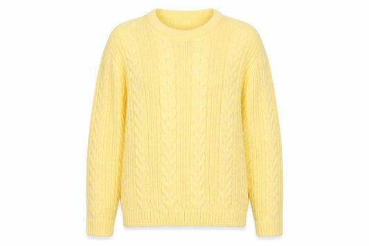 Womens UK Size L Envy Yellow Pullover Jumper