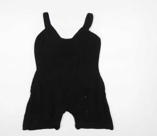 Womens UK Size S Missyempire One-Piece Black Jumpsuit