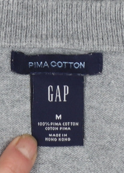 Mens UK Size M Gap Grey Pullover Jumper